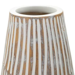 Vaso Bianco Crema Beige Colore Struttura Beige Diametro 6 cm, Sfumatura Colore Struttura Crema - Padsto