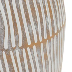 Vaso Bianco Crema Beige Colore Struttura Beige Diametro 6 cm, Sfumatura Colore Struttura Crema - Padsto
