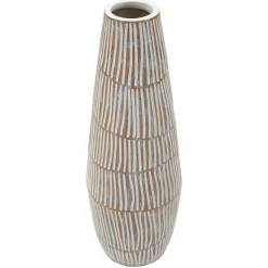 Vaso Bianco Crema Beige Colore Struttura Beige Diametro 6 cm, Sfumatura Colore Struttura Crema - Padsto