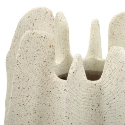 Oggettistica > Dmora Vaso Effetto Marmo Diametro 8.5 cm, Sfumatura Colore Struttura Marmo - Dasibase Bianco Marmo