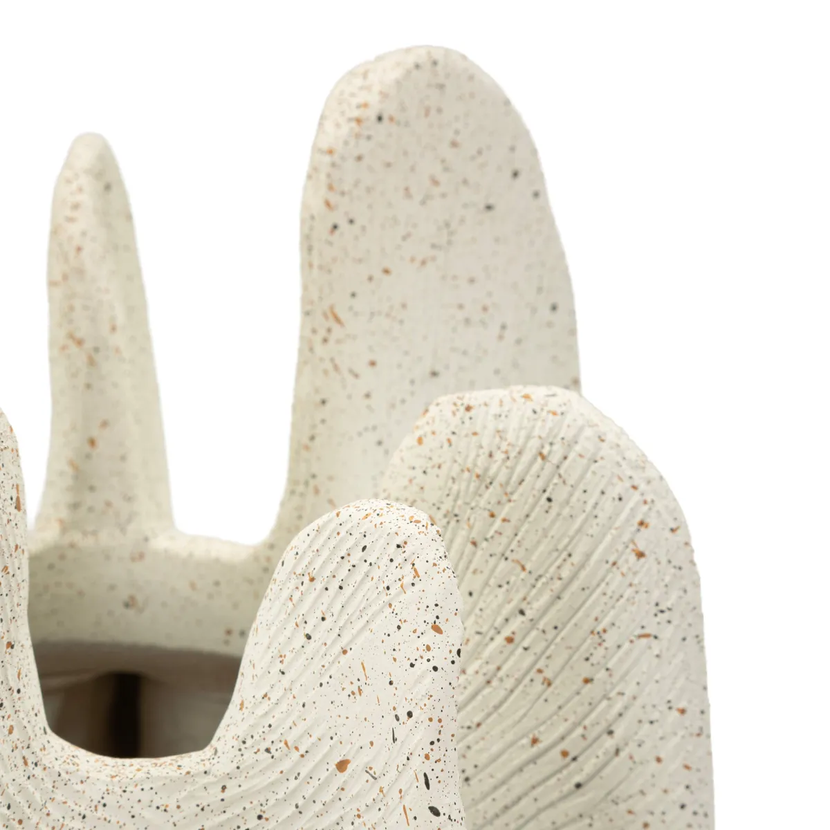 Oggettistica > Dmora Vaso Effetto Marmo Diametro 8.5 cm, Sfumatura Colore Struttura Marmo - Dasibase Bianco Marmo