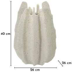 Vaso Bianco Marmo Effetto Marmo Diametro 9 cm, Sfumatura Colore Struttura Marmo - Dabatori