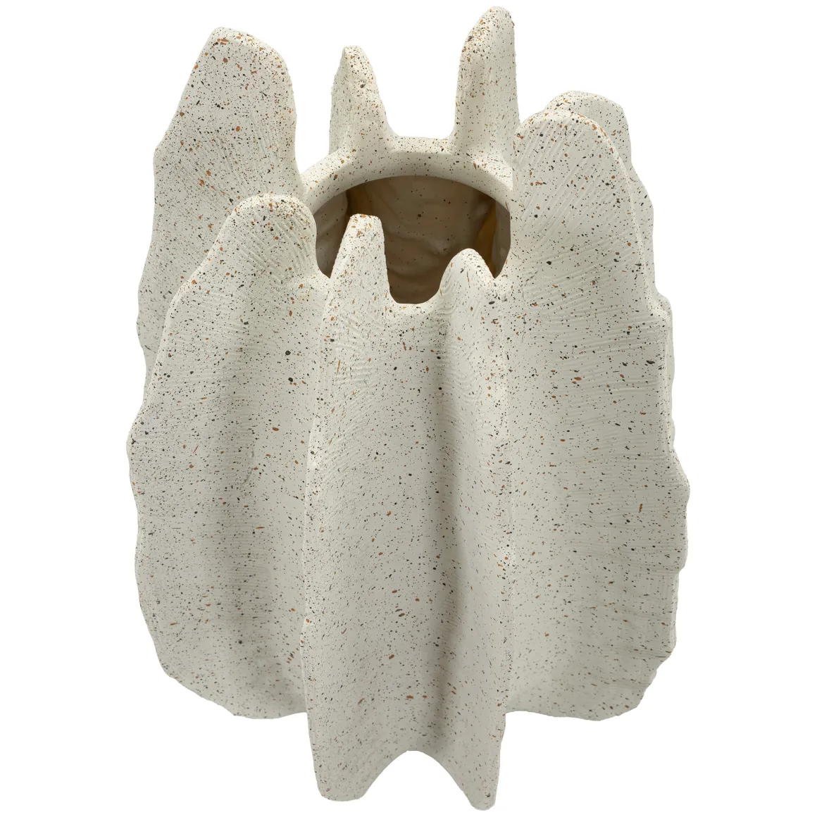 Vaso Bianco Marmo Effetto Marmo Diametro 9 cm, Sfumatura Colore Struttura Marmo - Dabatori