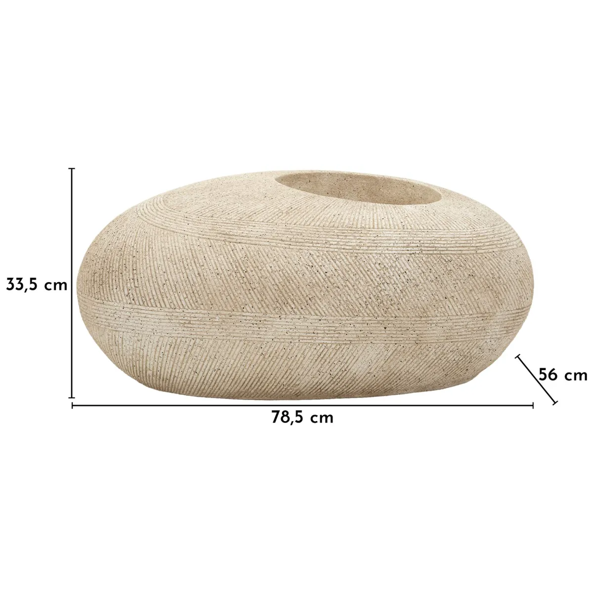 Oggettistica > Dmora Vaso Finitura Effetto Marmo Sfumatura Colore Struttura Marmo, - Gaga Bianco Marmo
