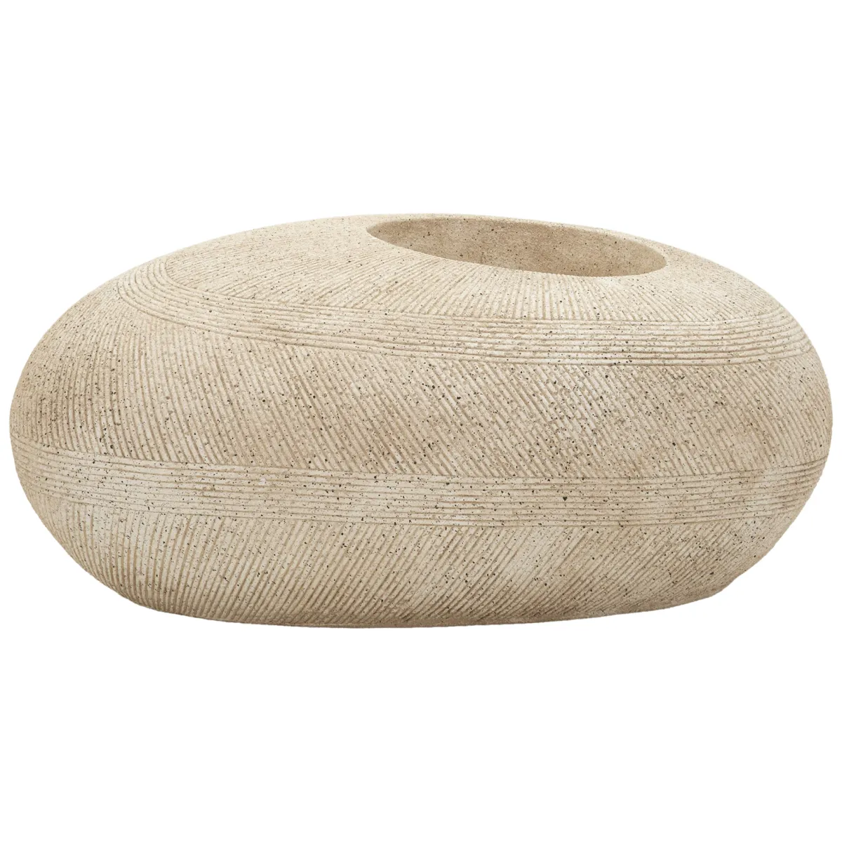 Oggettistica > Dmora Vaso Finitura Effetto Marmo Sfumatura Colore Struttura Marmo, - Gaga Bianco Marmo