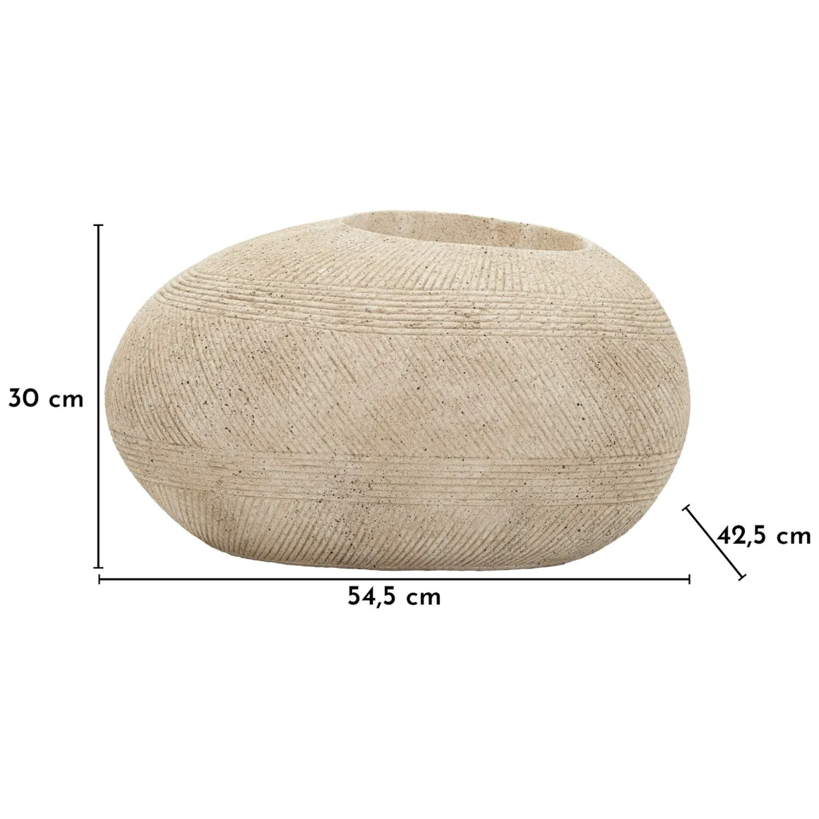 Vaso Bianco Marmo Finitura Effetto Marmo Sfumatura Colore Struttura Marmo, - Gagameha