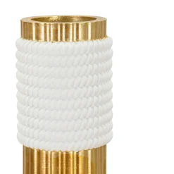 Vaso Bianco oro Colore Struttura oro, - Iria