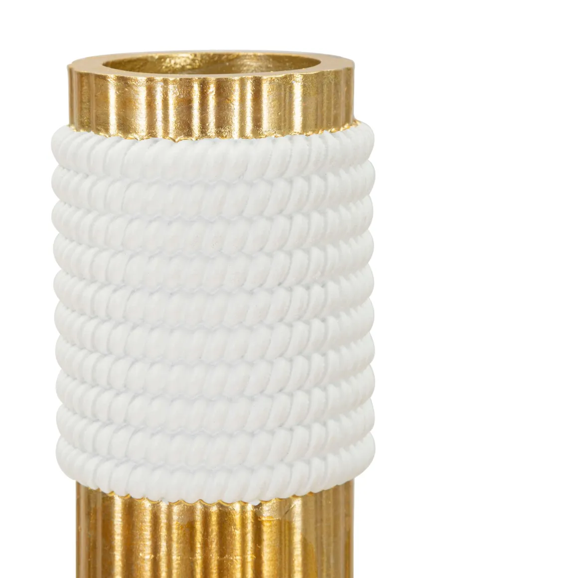 Vaso Bianco oro Colore Struttura oro, - Iria