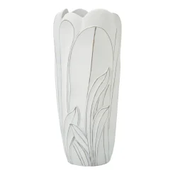 Oggettistica|Vasi > Dmora Vaso Brabbia, 31x31 h69 cm, Bianco
