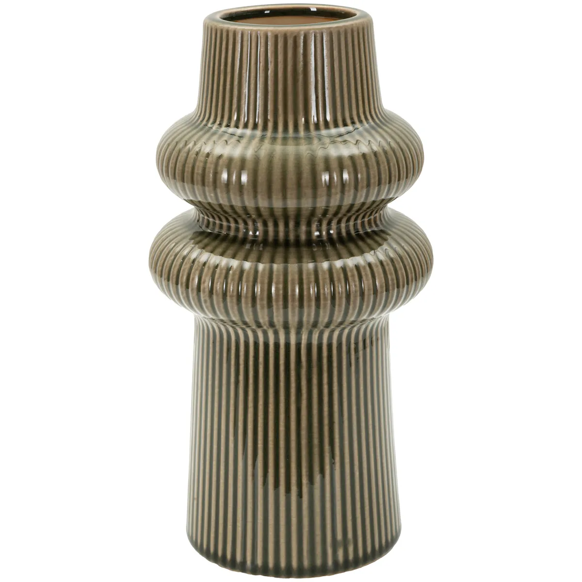 Oggettistica > Dmora Vaso Marrone Nero Colore Struttura Nero Diametro 5.5 cm, - Gahare Nero, Marrone