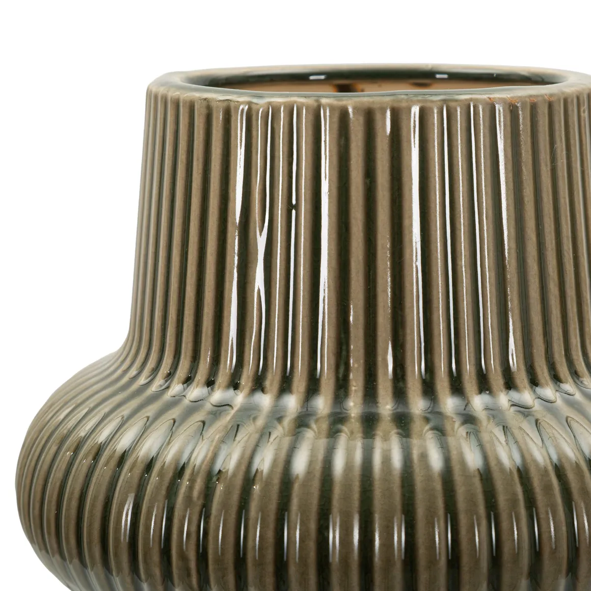 Vaso Marrone Nero Colore Struttura Nero Diametro 8 cm, - Gagarosa