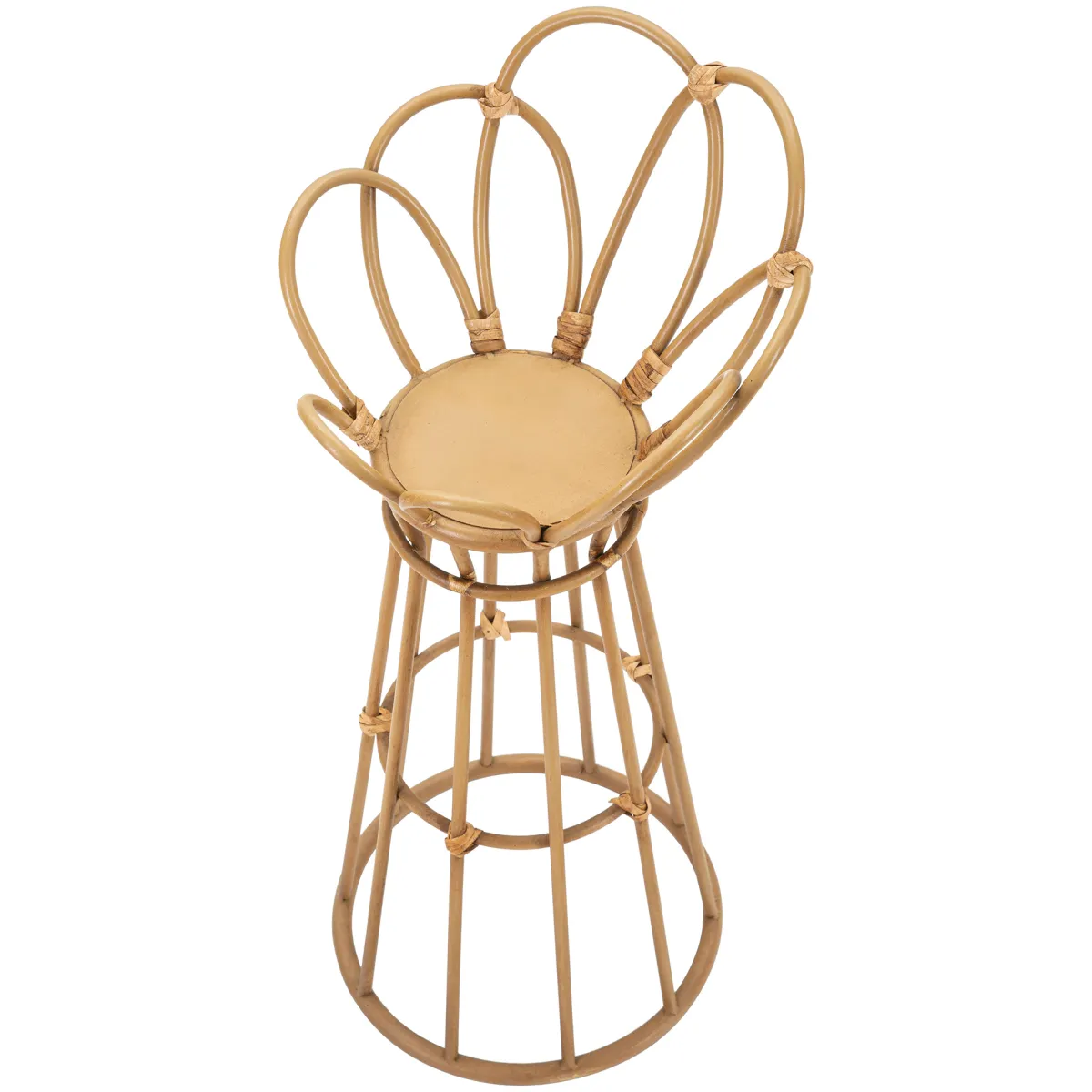 Oggettistica > Dmora Vaso Portavaso Finiture in Rattan Materiale Struttura in Plastica, Sfumatura Colore Struttura Rovere - Dalotami Marrone Rovere