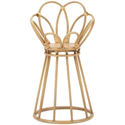 Vaso Marrone Rovere Portavaso Finiture in Rattan Materiale Struttura in Plastica, Sfumatura Colore Struttura Rovere - Damesala