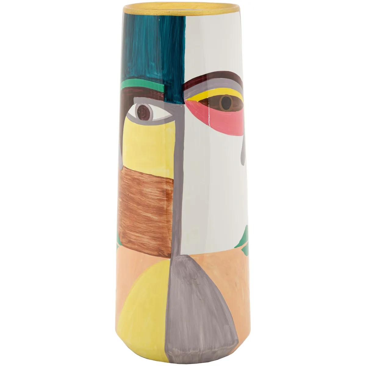 Oggettistica > Dmora Vaso Disegno Moderno Diametro 12 cm, - Manang Multicolore