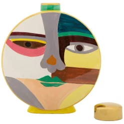 Oggettistica > Dmora Vaso Disegno Moderno Diametro 8 cm, - Baroneka Multicolore