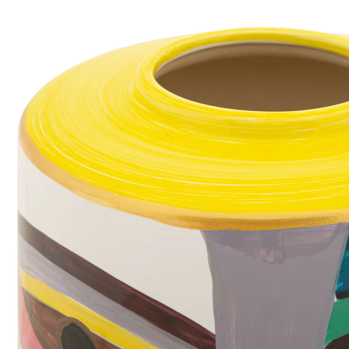 Vaso Multicolore Disegno Moderno Diametro 8 cm, - Basa