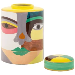 Vaso Multicolore Disegno Moderno Diametro 8 cm, - Basa