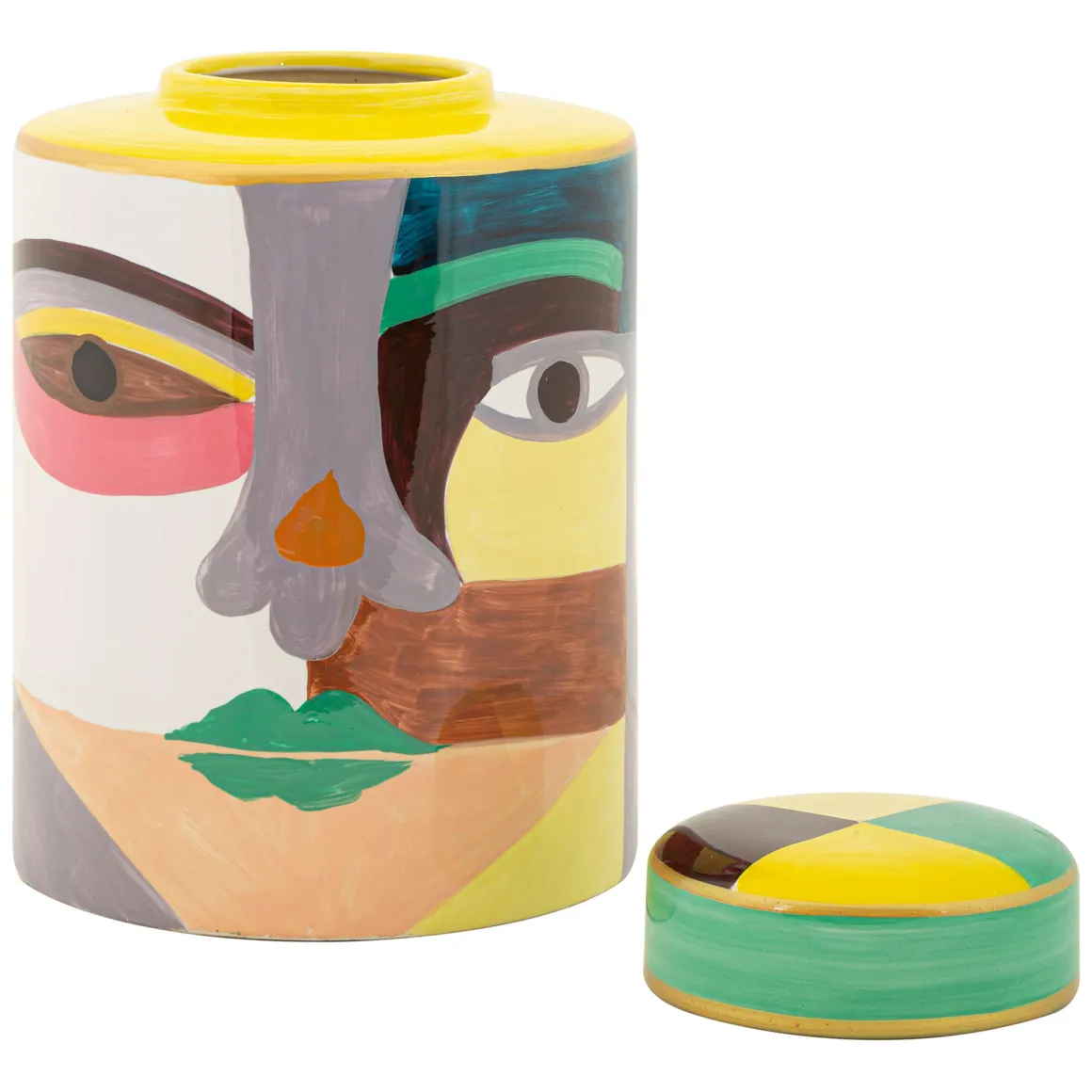 Vaso Multicolore Disegno Moderno Diametro 8 cm, - Basa