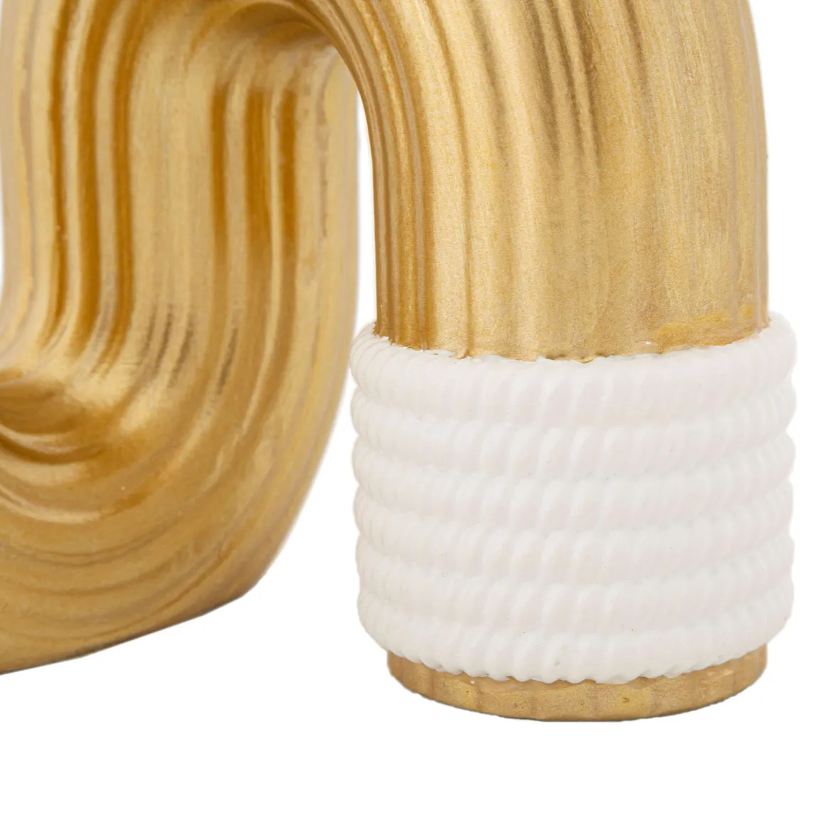 Vaso oro Bianco Colore Struttura Bianco Materiale Struttura in Tessuto, - Nello