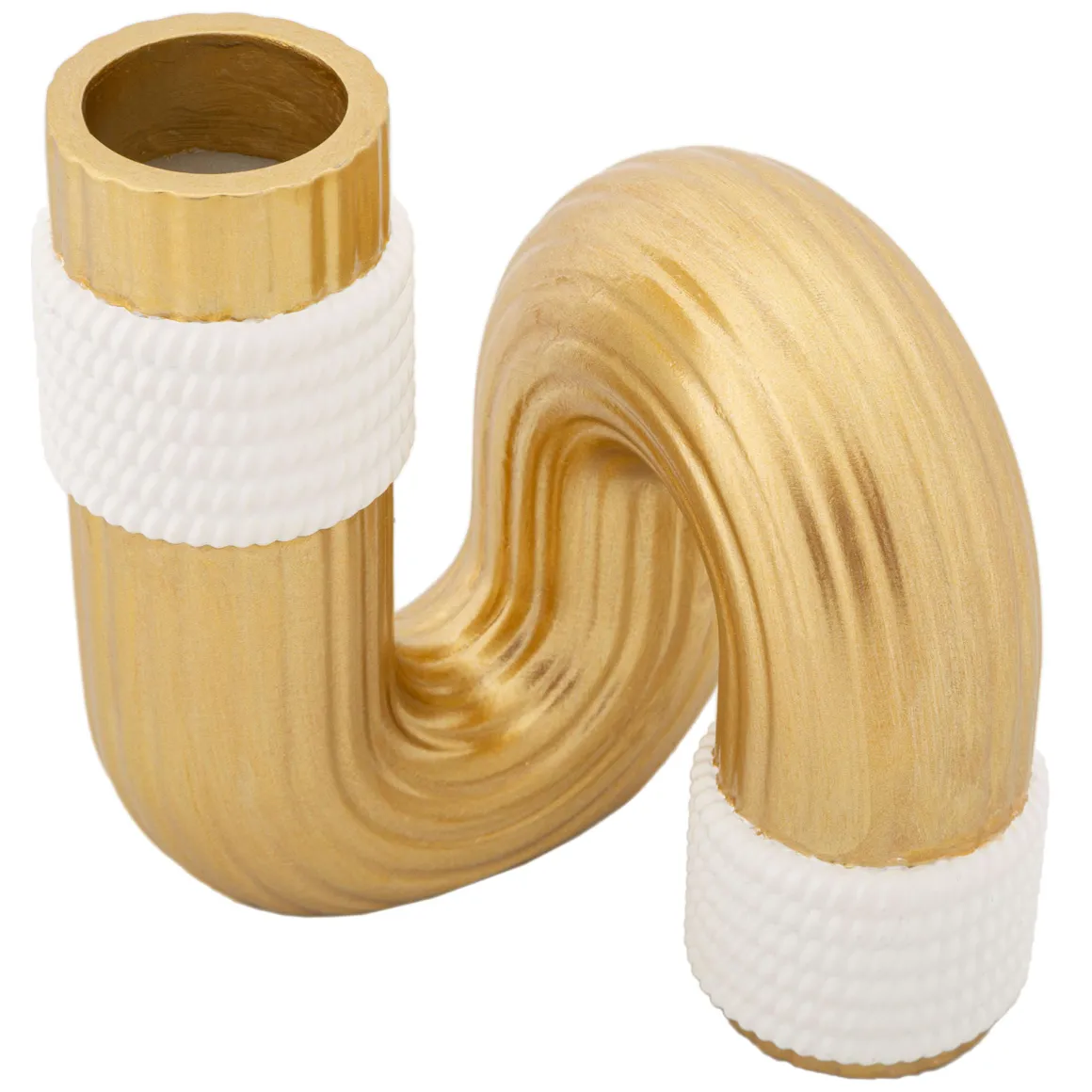 Vaso oro Bianco Colore Struttura Bianco Materiale Struttura in Tessuto, - Nello