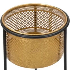 Vaso oro Nero Portavaso Rimovibile Colore Struttura Nero, - Juayua
