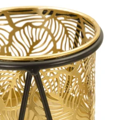 Vaso oro Nero set 2 Vasi, Portavasi Rimovibili Colore Struttura Nero, - ElTocu