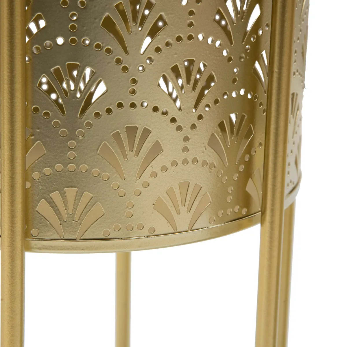 Oggettistica > Dmora Vaso set 2 Vasi, Portavasi Rimovibili Diametro Vaso Grande: 20, Vaso Piccolo: 17 cm, - Husavi Oro