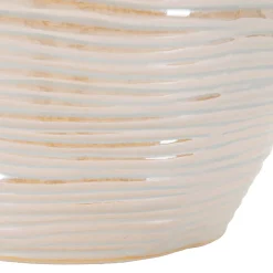 Vaso Rosa Bianco Crema Finitura Effetto Materico Colore Struttura Bianco, Sfumatura Colore Struttura Crema - Bato