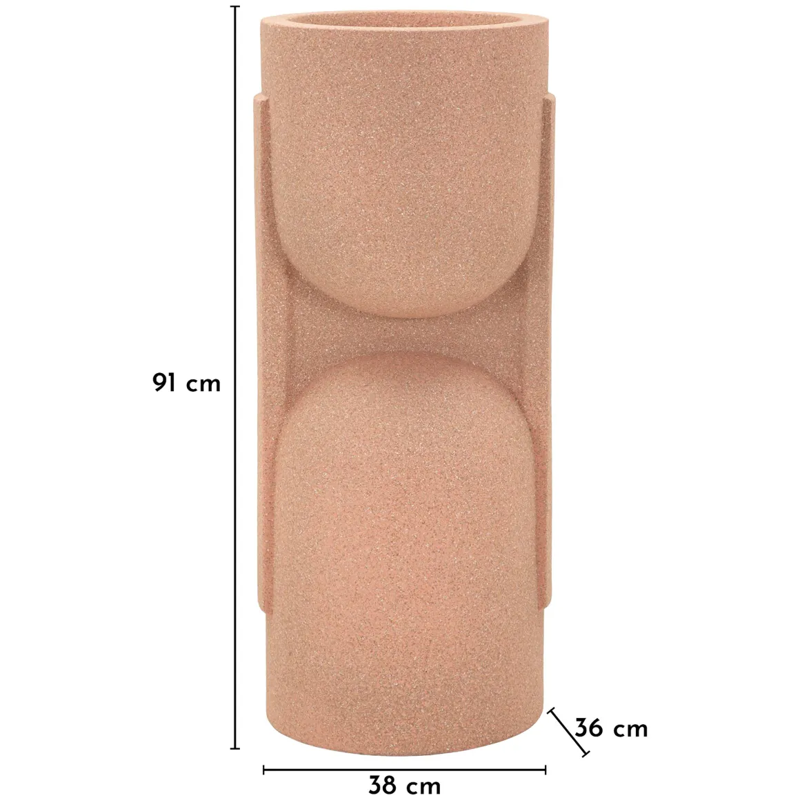 Vaso Rosa Design Futurista, - Fatomi