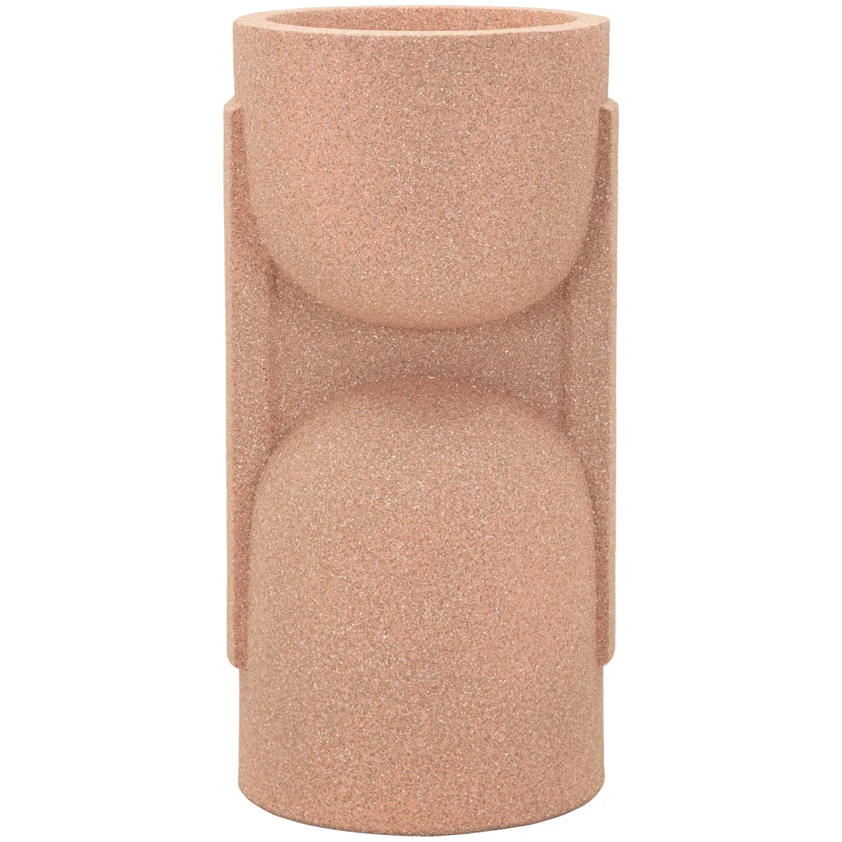 Oggettistica > Dmora Vaso Finitura Geometrica, - Fatone Rosa