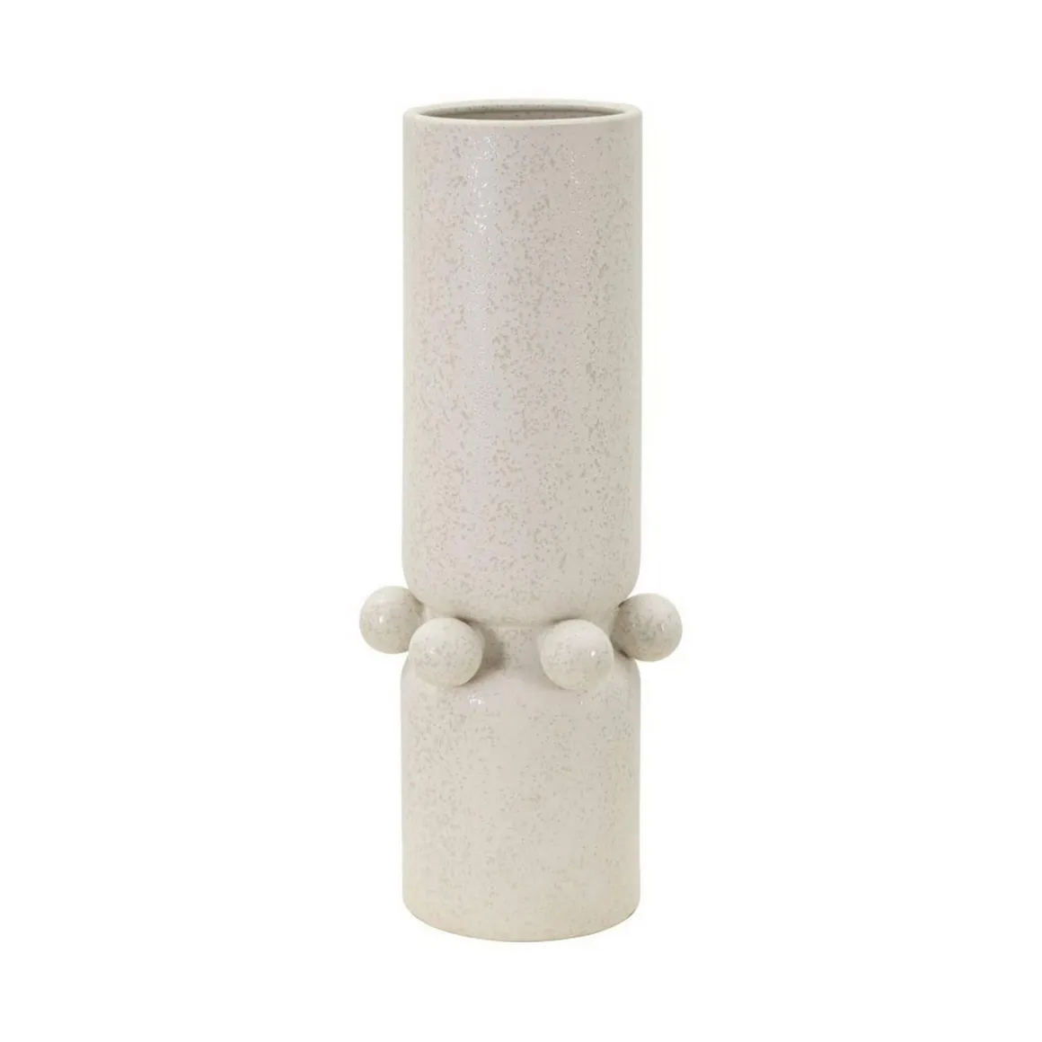 Vaso Tom, Crema, 16x16 h41 cm