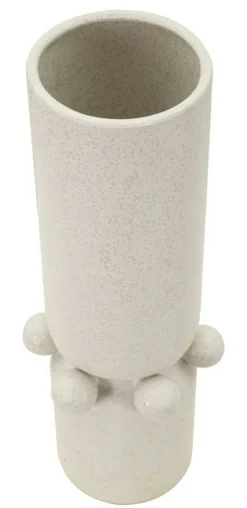 Vaso Tom, Crema, 16x16 h41 cm