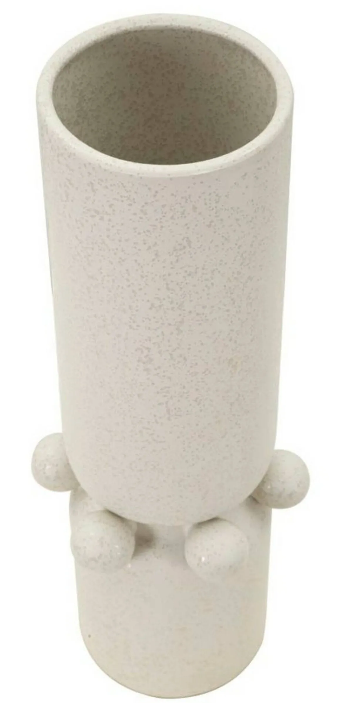 Vaso Tom, Crema, 16x16 h41 cm