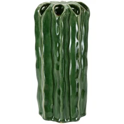 Vaso Verde Disegno con Cactus, - Basi