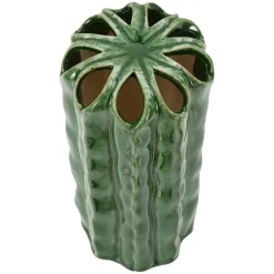 Vaso Verde Disegno con Cactus, - Basi