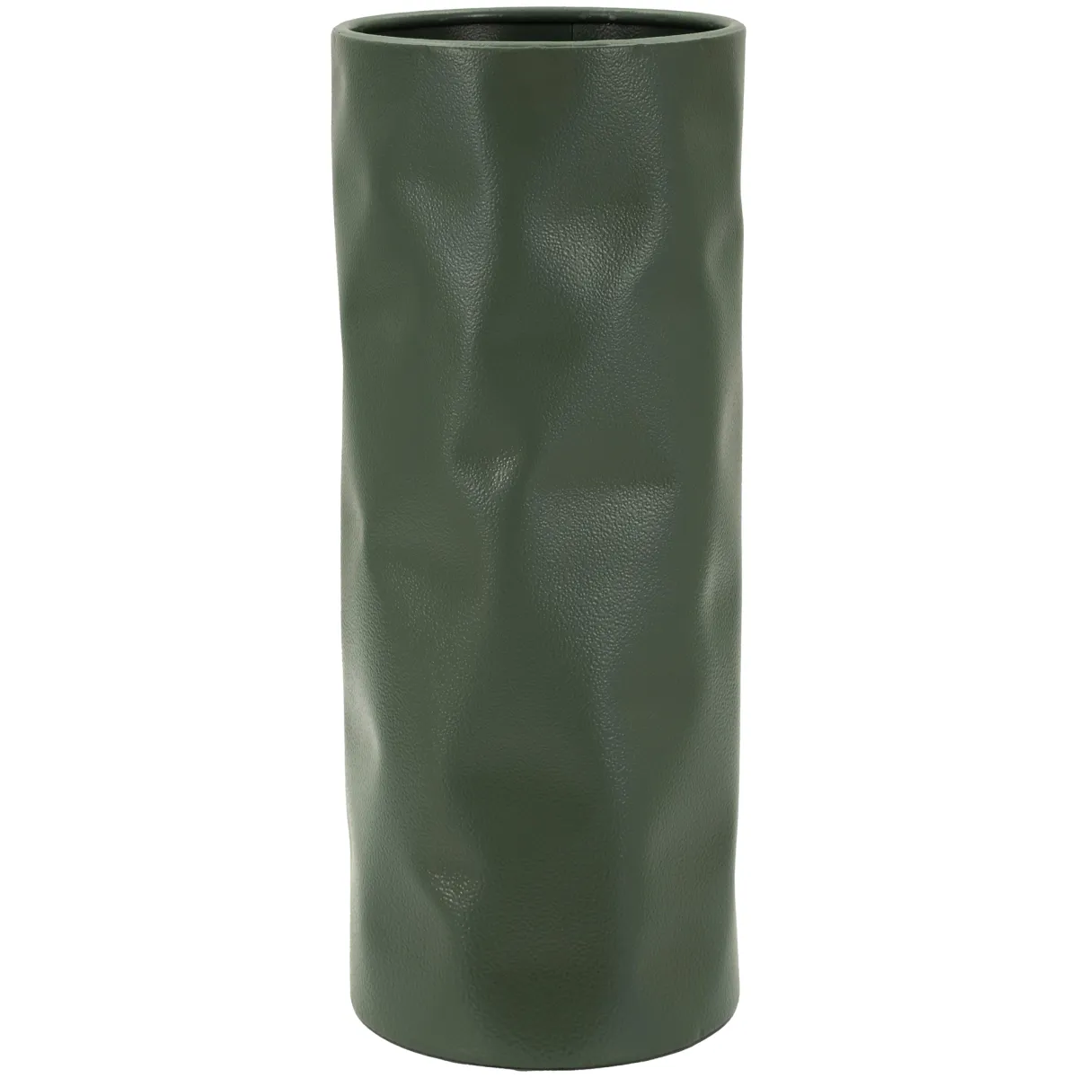 Oggettistica > Dmora Vaso Finitura Effetto Materico, - Fasani Verde