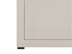 Vetrina Beige Nero 4 Ripiani Un'anta 58x35x194h cm, 5 Vani - Palena