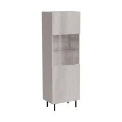 Vetrina Luzzana, 60x42 h183 cm, Beige