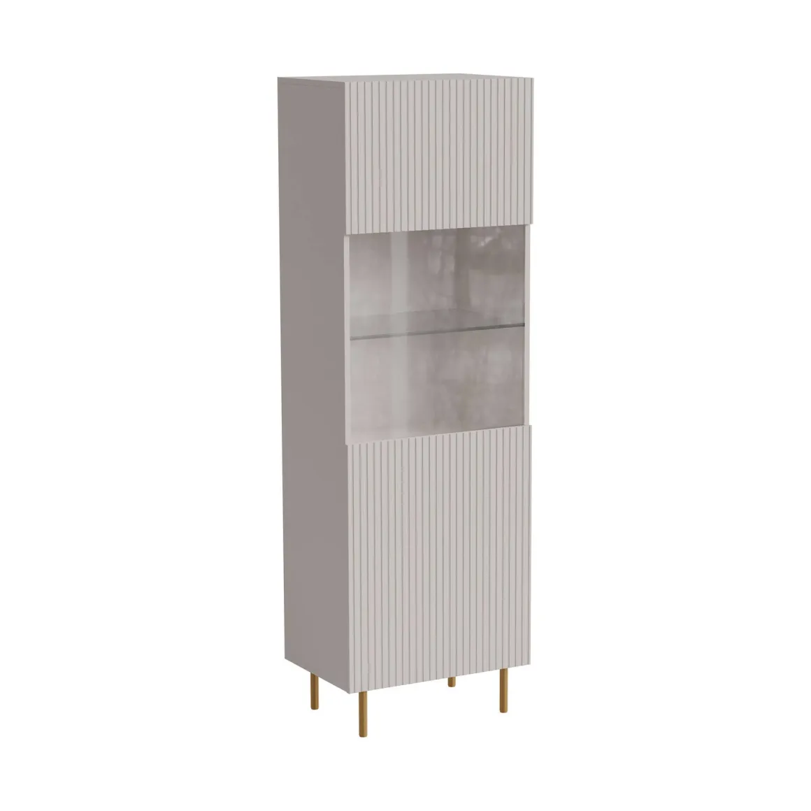 Vetrina Raccuja, 60x42 h183 cm, Beige