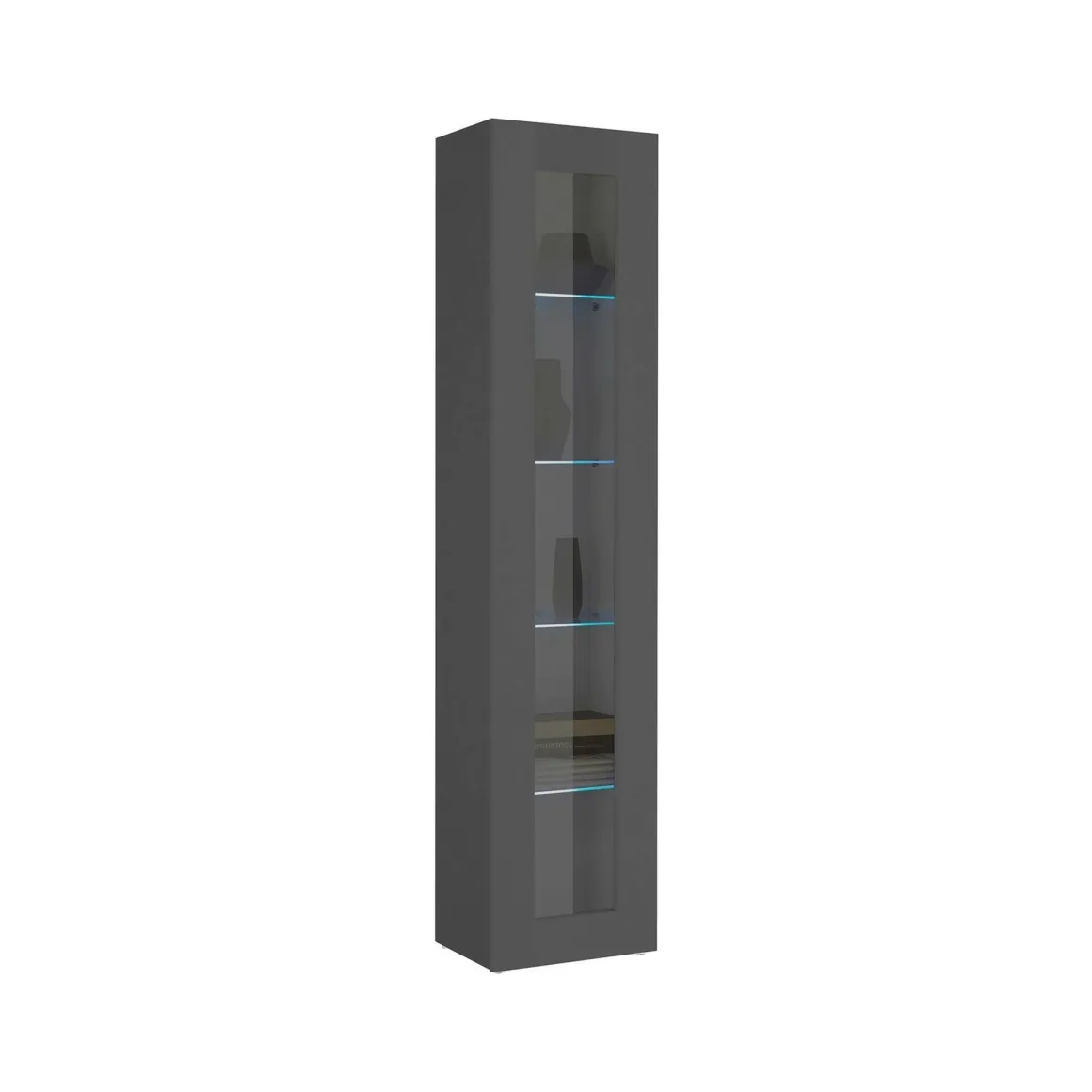 Vetrina stretta ingresso 40x30x180h cm antracite - Arnika