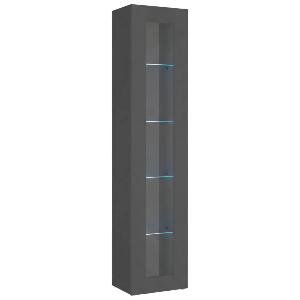 Vetrina stretta ingresso 40x30x180h cm antracite - Arnika