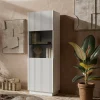 Vetrine > Dmora Vetrina Vado, 60x40 h178 cm, Bianco