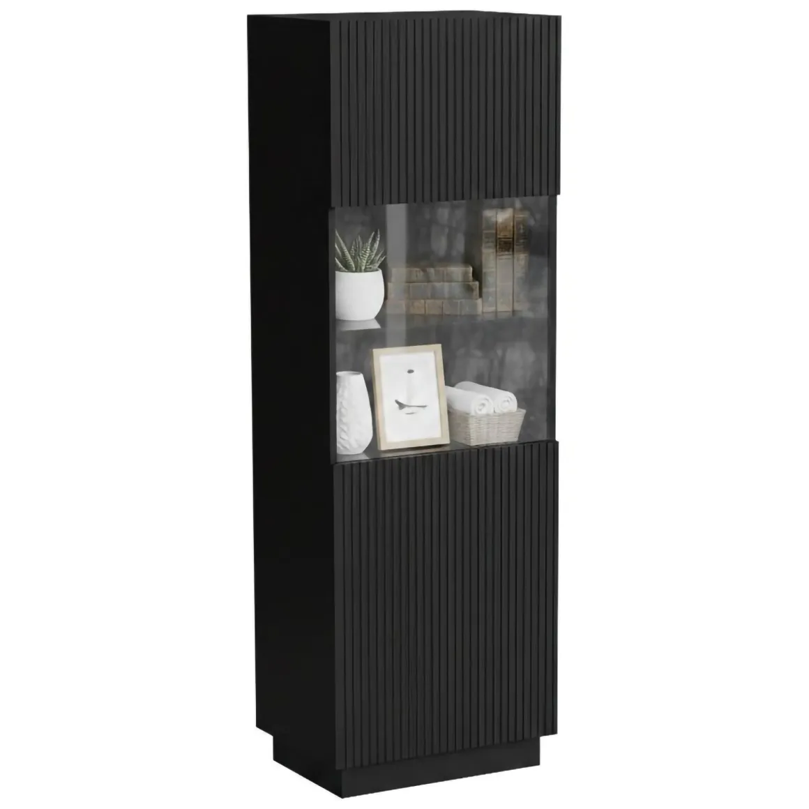Vetrina Vado, 60x40 h178 cm, Nero