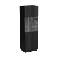 Vetrina Vado, 60x40 h178 cm, Nero